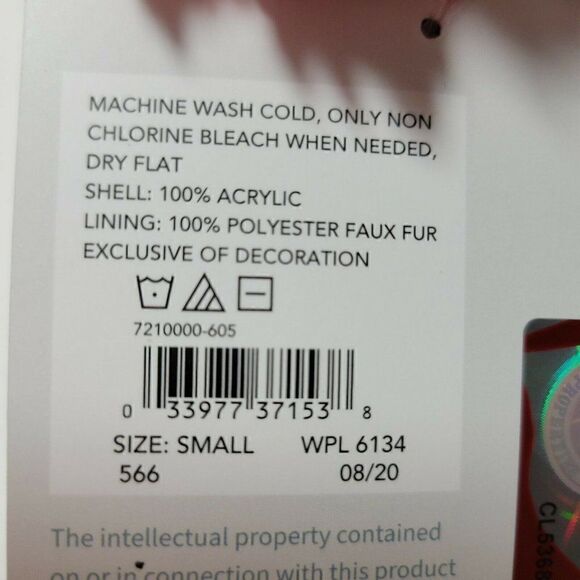 MUK LUKS Slipper Socks Indiana University Hoosiers Small Womens Sz 6-8 Mens 5-7 - Picture 10 of 11